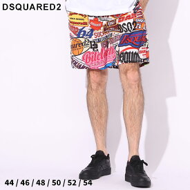 DSQUARED2 (ディースクエアード) ロゴ マスター コレクション プリント水陸両用 ミディ ショートパンツ ブランド メンズ 男性 ボトムス ショートパンツ 水着 ショーツ