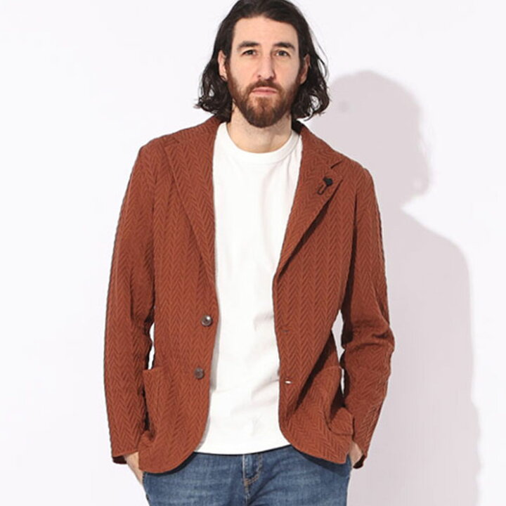 楽天市場】ラルディーニ ジャケット LARDINI メンズ ニットジャケット 