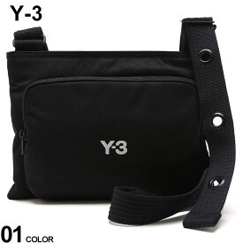 Y-3 バッグ ワイスリー メンズ ショルダーバッグ ロゴ刺繍 サコッシュ Y-3 SACOCHE 黒 クロ ブランド 鞄 カジュアル レディース Y3IR5791