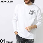 モンクレール Tシャツ 長袖 MONCLER メンズ ロンT レタリングプリント ロゴ ワッペン ブランド トップス ルーズフィット 大きいサイズあり MC8D000118390T