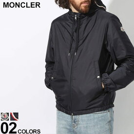 ◆エントリーでさらにポイント+4倍◆モンクレール アウター MONCLER メンズ ナイロンジャケット ライトアウター 撥水 フード トリコロールライン GRIMPEURS 黒 クロ 紺 ネービー ブランド ブルゾン レギュラーフィット 大きいサイズあり MCGRIMPEURS4