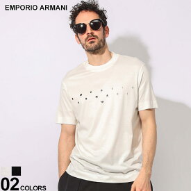 アルマーニ EMPORIO ARMANI エンポリオアルマーニフロントミニ刺繍ロゴ クルーネック 半袖 Tシャツ EA3D1TA21JUVZ ブランド メンズ 男性 トップス Tシャツ 半袖 シャツ