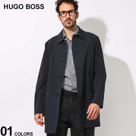 ボス HUGO BOSS ヒューゴボス メンズ パッカブル ストレッチ ウォッシャブル 無地 フルボタン ハーフコート HB50508350 ブランド メンズ 男性 アウター コート ビジネス フォーマル sale_2_b