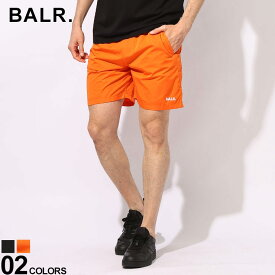 BALR. (ボーラー) ワンポイントロゴ 無地 ウエストコード メッシュインナー付き スイムショーツ BA14511033 ブランド メンズ 男性 ボトムス 水着 スイムパンツ ショーツ