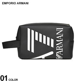 EMPORIO ARMANI EA7 (エンポリオ アルマーニ) オーバーサイズロゴ ハンドル付き トラベルポーチ EA72450763R910 ブランド メンズ 男性 バッグ 鞄 ポーチ ジム 旅行 SALE_5_a