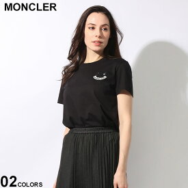 MONCLER (モンクレール) テニスボールモチーフ クルーネック 半袖 Tシャツ MCL8C00005829HP ブランド レディース トップス Tシャツ 半袖 シャツ
