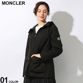 MONCLER (モンクレール) ロゴパッチ付きポケット フルジップ ウエストコード ライトジャケット LEANDRO MCLLEANDRO4 ブランド レディース アウター ブルゾン レインコート