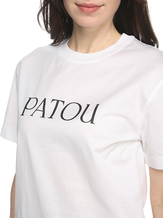 楽天市場】パトゥ PATOU コットン ロゴプリント クルーネック 半袖 T  