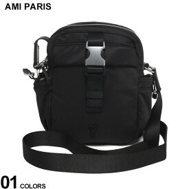 AMI PARIS (アミパリス) 撥水ナイロンキャンバス クロスボディ ポケットバッグ AMULL181AW0021 ブランド メンズ 男性 バッグ 鞄 ショルダー