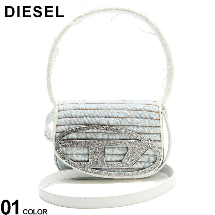 楽天市場】DIESEL (ディーゼル) 2WAY ダメージ加工 デニム生地 ロゴ 