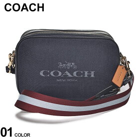 COACH (コーチ) デニム×レザー ロゴプリント ショルダーバッグ COC8585 ブランド レディース バッグ 鞄 ショルダー 斜め掛け