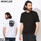 MONCLER (モンクレール) バックステッチロゴ クルーネック 半袖 Tシャツ MC8C0003289A17 ブランド メンズ 男性 トップス シャツ 半袖シャツ