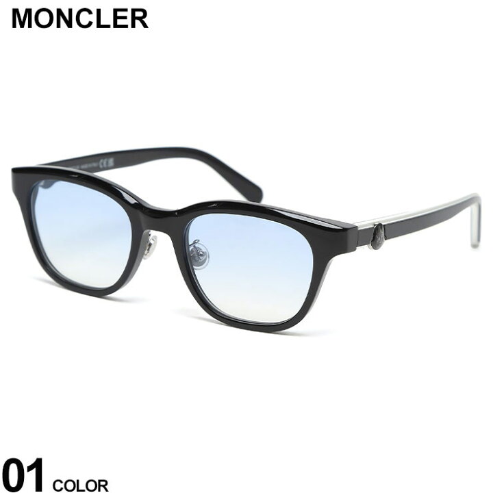 MONCLER (モンクレール) ブルーレンズ ウェリントン サングラス 満た  