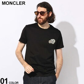 MONCLER (モンクレール) ダブルワッペン クルーネック 半袖 Tシャツ MC8C000588390Y ブランド メンズ 男性 トップス シャツ 半袖シャツ