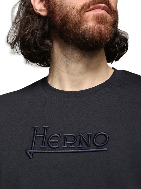 楽天市場】HERNO (ヘルノ) コットン100％ 立体刺繍 首裏ロゴプレート  