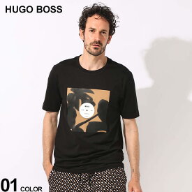 HUGO BOSS (ヒューゴボス) グラフィックプリント クルーネック 半袖 Tシャツ HB50512132 ブランド メンズ 男性 トップス Tシャツ 半袖 シャツ