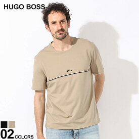 ◆エントリーでさらにポイント+4倍◆HUGO BOSS (ヒューゴボス) BOSS HOMEWEAR UNIQUEロゴ クルーネック 半袖 Tシャツ HB50515395 ブランド メンズ 男性 トップス Tシャツ 半袖 シャツ