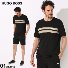 HUGO BOSS (ヒューゴボス) BOSS HOMEWEAR レーヨン混 BALANCEロゴ 半袖 Tシャツ ショートパンツ セットアップBOX HB50515521 ブランド メンズ 男性 セット セットアップ ルームウェア