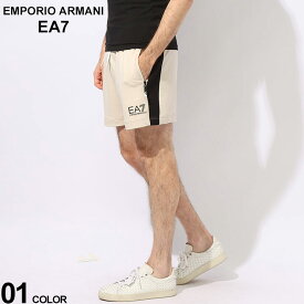 EMPORIO ARMANI EA7 (エンポリオ アルマーニ) パネル切替 ロゴ ジッパーポケット付き ショートパンツ EA73DPS58PJLIZ ブランド メンズ 男性 ボトムス 半ズボン ショーパン
