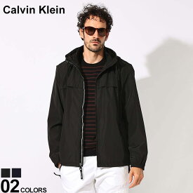 Calvin Klein (カルバンクライン) 撥水 裏メッシュ 無地 フルジップ ブルゾン CKCM430137 ブランド メンズ 男性 アウター ジャケット ブルゾン パーカー