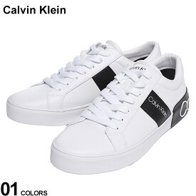 Calvin Klein (カルバンクライン) ワンポイント ヒールロゴ ローカット スニーカー ROYDAN CKROYDAN ブランド メンズ 男性 シューズ 靴 スニーカー ローカット
