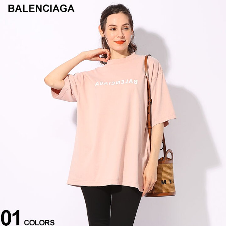 楽天市場】バレンシアガ BALENCIAGA ダメージ加工 ミラーロゴ クルー 