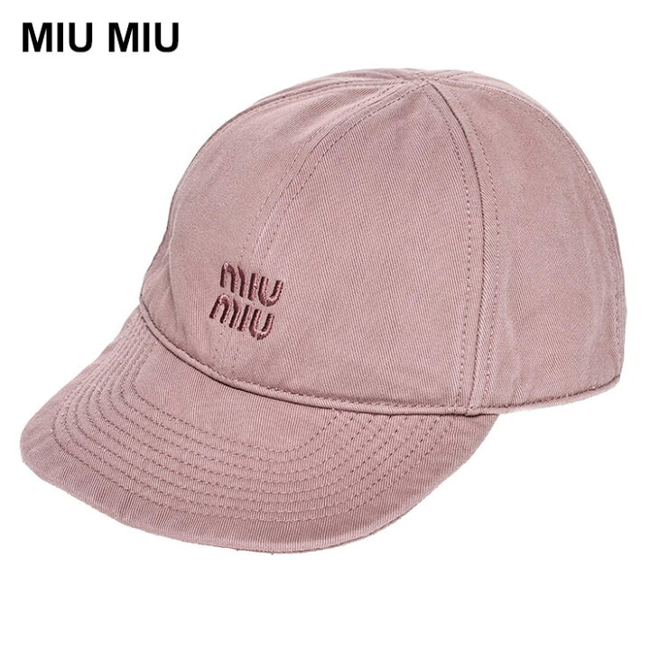 楽天市場】MIU MIU ミュウミュウ コットン ウォッシュ加工 ロゴ刺繍  