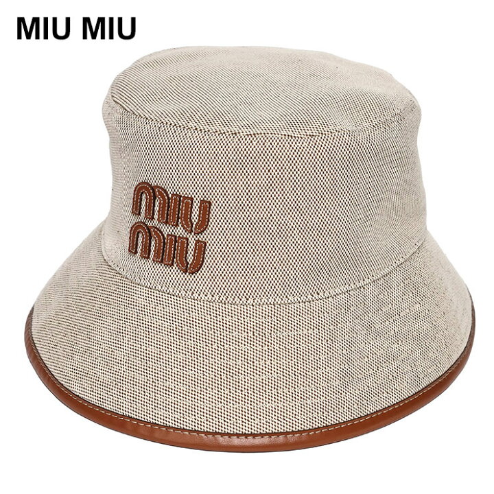 楽天市場】ミュウミュウ 帽子 バケットハット MIU MIU レディース 