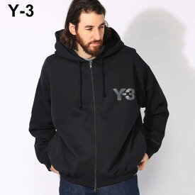 ワイスリー Y-3 裏起毛 胸ロゴ フルジップ パーカー LOGO ZIP HODDIE Y3JE9278 ブランド メンズ 男性 トップス パーカー スウェット