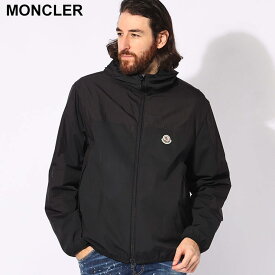【最大10,000円OFFクーポン配布】モンクレール MONCLER リップストップナイロン ロゴパッチ フーデット ウインドブレーカー MCKONA4 ブランド メンズ 男性 アウター ジャケット ライトアウター