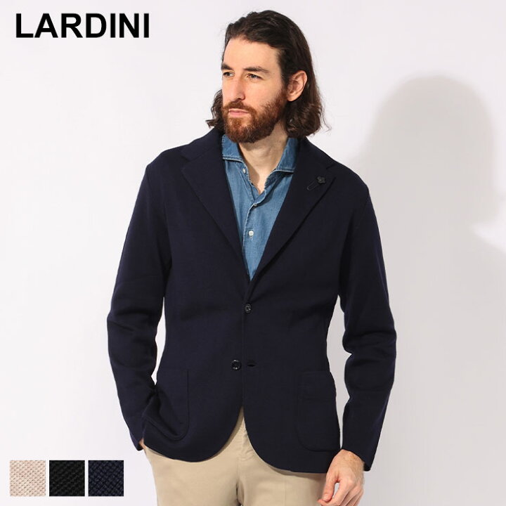 楽天市場】ラルディーニ LARDINI ウール シングル ニットジャケット 