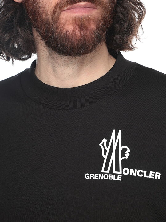 楽天市場】モンクレール MONCLER 長袖 Tシャツ メンズ 胸ロゴ クルー 
