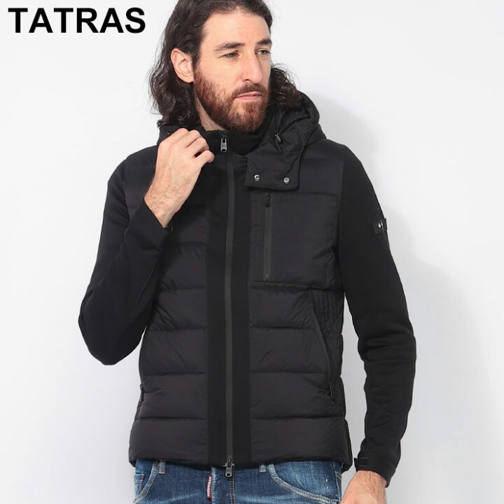 楽天市場】タトラス TATRAS ダウン メンズ フード着脱 ジャージ切替 