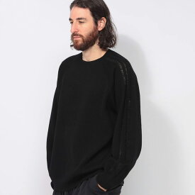 ワイスリー Y-3 袖ライン リラックスシルエット ウールニット 3S KNIT CREW Y3IW7483 ブランド メンズ 男性 トップス ニット セーター クルーネック 秋冬