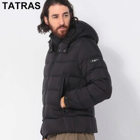 タトラス TATRAS ダウン メンズ フード着脱 マット素材 ショートダウンジャケット BORBORE TRBORBORE4 ブランド 男性 アウター ジャケット ブルゾン フード