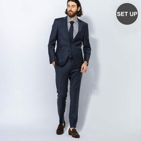 【最大10,000円OFFクーポン配布】ヒューゴボス HUGO BOSS ストレッチ ウール混 シングル2ツ釦 ノータック スーツ HBHG10267755P ブランド メンズ 男性 ビジネス フォーマル スーツ ツーピース