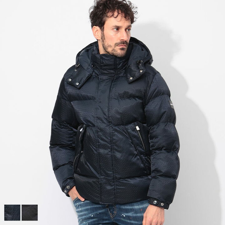 楽天市場】ヒューゴボス HUGO BOSS フード着脱 撥水 モノグラム柄 
