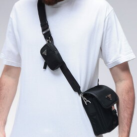 プラダ PRADA Re-Nylon ミニポーチ付き ショルダーバッグ PR2VD0432DMH ブランド メンズ 男性 バッグ 鞄 ショルダーバッグ ミニバッグ
