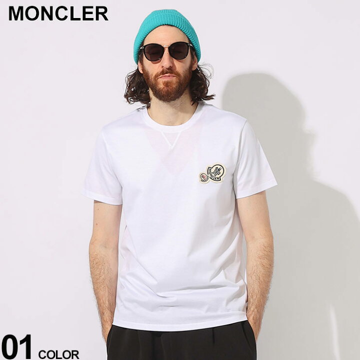 楽天市場】モンクレール MONCLER ダブルワッペン クルーネック 半袖 T  