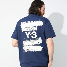 【2BUY10％OFF】ワイスリー Y-3 U グラフィック バックロゴ クルーネック 半袖 Tシャツ U GFX Y3JM7816 ブランド メンズ 男性 トップス Tシャツ ティーシャツ Tee コットン プリントT sale_1_a