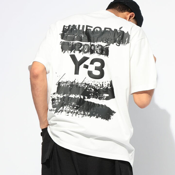 楽天市場】ワイスリー Y-3 U グラフィック バックロゴ クルーネック 