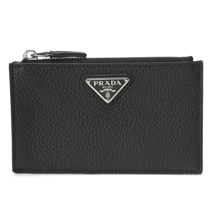 楽天市場】プラダ PRADA ファスナー付 ヴィッテロダイノレザー カード 