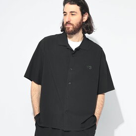 ワイスリー Y-3 胸ロゴ オープンカラー 半袖 シャツ LITE WOVN SHIRT Y3JD1457 ブランド メンズ 男性 トップス シャツ 開襟シャツ ストレッチ 春 夏