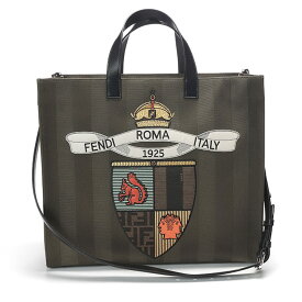 フェンディ FENDI ペカンキャンバス クラブ トートバッグ FD7VA390AU4T ブランド メンズ 男性 バッグ 鞄 トート ショルダーバッグ キャンバス sale_5_a