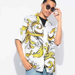 ���F���T�[�`�F �W�[���Y �N�`���[�� VERSACE JEANS COUTURE �o���b�R�v�����g �I�[�v���J���[ ���� �V���c VC78GAL2B0 �u�����h �����Y �j�� �g�b�v�X �V���c �J�݃V���c ���� �t �� sale_1_c