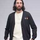 【10%OFFクーポン配布中】 メゾンキツネ Maison Kitsune ダブル ボールド フォックスヘッド パッチ レギュラー カーディガン DOUBLE BOLD FOX KNM051CFKT1036 ブランド メンズ 男性 トップス カーディガン 長袖 ニット ワッペン 羽織り sale_1_f