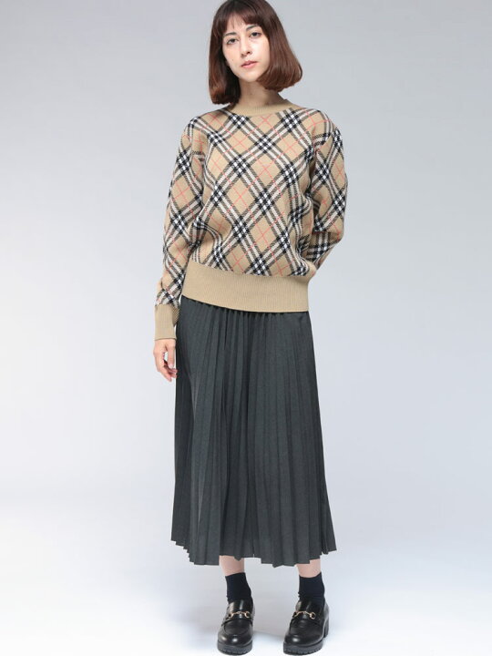 楽天市場】バーバリー BURBERRY エンブロイダード チェック クルー 