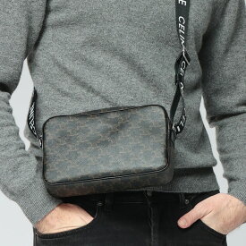 セリーヌ CELINE トリオンフキャンバス カーフスキン メッセンジャーバッグ CEL197202DND ブランド メンズ 男性 バッグ 鞄 ショルダーバッグ コンパクト ミニバッグ