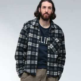 モンクレール ブルゾン アウター MONCLER メンズ チェック柄 総柄 ウール 起毛 フルジップ シャツアウター MC2F0001989B55 ブランド カジュアル 大人 秋冬 sale_1_c