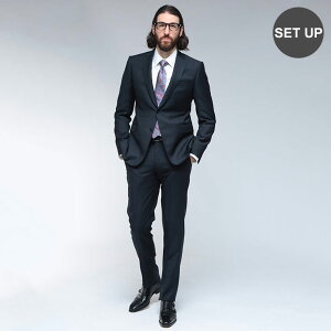 EMPORIO ARMANI (�G���|���I�A���}�[�j) �s���X�g���C�v �V���O�� �m�[�^�b�N �X�[�c EAEM0098TE16850 �u�����h �����Y �j�� �X�[�c �r�W�l�X �t�H�[�}�� �����Y�X�[�c